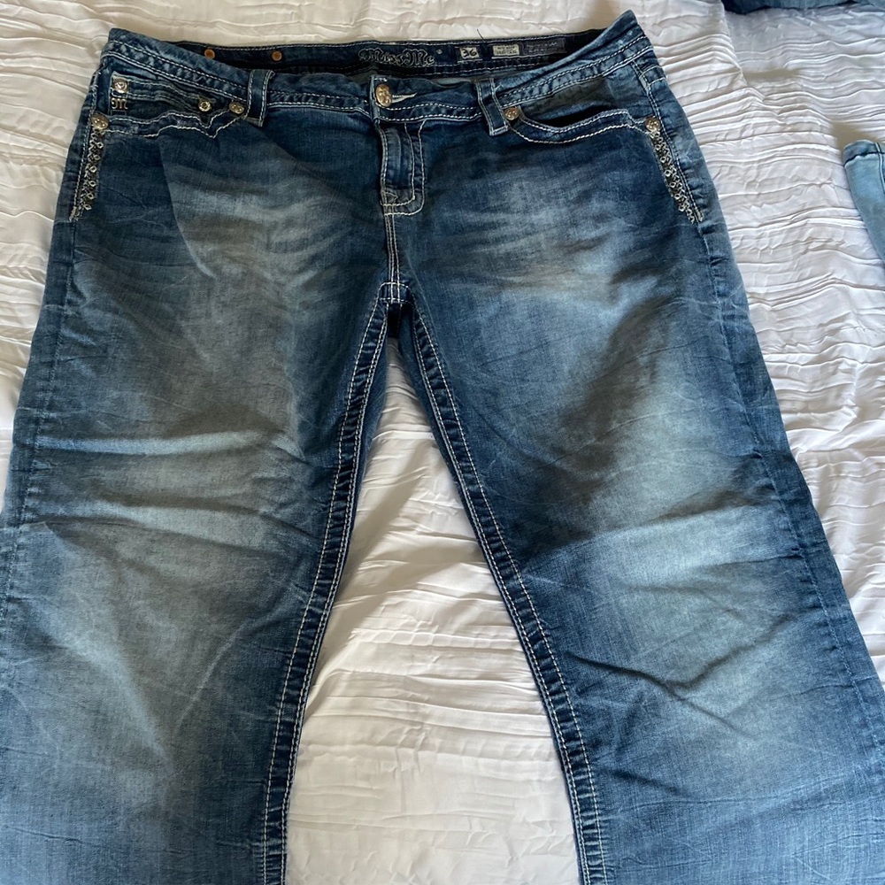 Miss Ne Crop Jeans Mid Rise Size 36